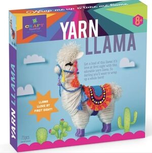Craft-tastic - Yarn Llama Kit - Craft Kit Makes 1 Yarn-Wrapped Llama New In Box
